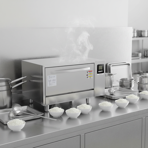 Machine à cuire le riz à <span class=keywords><strong>sushi</strong></span> professionnelle en acier inoxydable, électrique, à économie d'énergie, facile à nettoyer, équipement de restauration commercial de grande capacité - Product Image 2