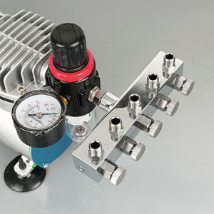 Connecteur pneumatique 8 points 5 voies Haosheng 1/4 po en aluminium pour aérographe et pompe à air - Product Image 1