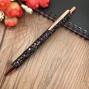Portable Liquid Quicksand <b>Glitter</b> Metal Ballpoint <b>Pen</b> Smooth Writing Silk Screen Marking For Girls Holiday Wedding Souvenir - Product Image 4