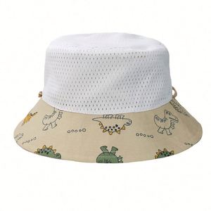 Sombrero de Pescador para Niños con Estampado de Dinosaurios, Sombrero para Bebés y Niños Pequeños, Protección UV - Product Image 2