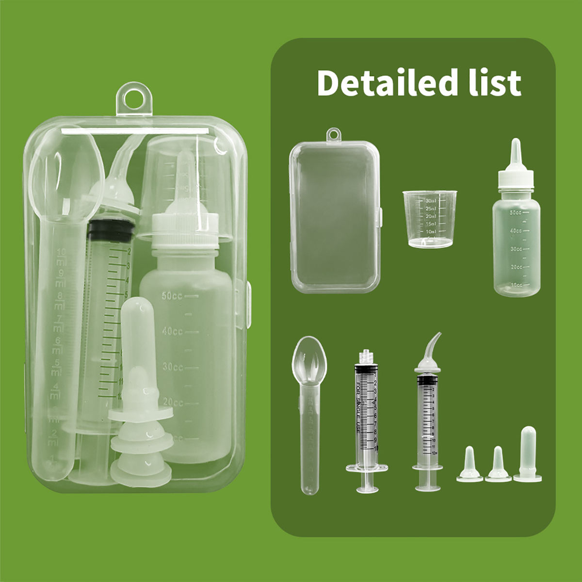 จุกนมโปร่งใส-12มล. ข้อศอก + 10มล. หัวตรง