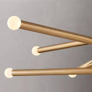 Simple American <b>Dining</b> Room Copper LED Pendant <b>Light</b> Kitchen Island Luxury Modern Brass <b>Light</b> Fixtures - Product Image 3