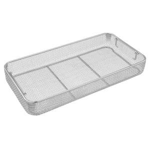 Yakalama kilitleme klipsi ile İstistackable paslanmaz çelik SS 304 ince örgü sepet - Product Image 2