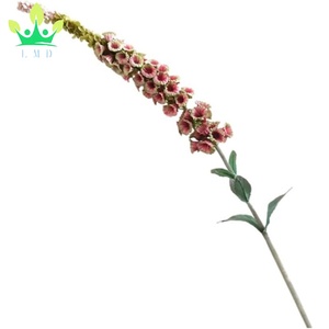 Flores artificiales de dedalera botánica, arreglo de plantas de plástico de seda para el hogar, oficina, jarrón, relleno, decoración para fiesta de boda - Product Image 4