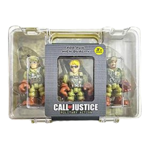 ชุดฟิกเกอร์แอ็กชันทหารหลากสี4สี3นิ้ว-2ชุดมาพร้อมกับชุดของเล่นทหารสำหรับเด็กอายุ3 + - Product Image 3