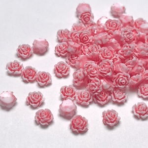 500 Pièces de Décorations <span class=keywords><strong>en</strong></span> Forme de Rose 5mm, Breloques 3D pour Ongles <span class=keywords><strong>en</strong></span> Résine à Dos Plat, Fleurs Multicolores pour Manucure - Product Image 4