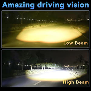 Nouvelle conception, barre lumineuse LED 12V 140W 6 LED 20000lm, double couleur, phare antibrouillard étanche, phare de conduite pour moto, SUV, VTT - Product Image 6