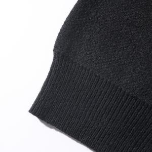 Chandails en jacquard pour hommes OEM OEM ODM pulls en tricot de dessin animé tricots de mode pull en coton noir à col rond personnalisé - Product Image 5