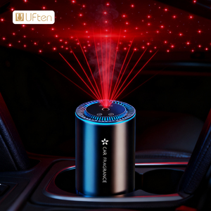 Difusor ultrasónico avanzado para portavasos de coche con batería de larga duración de 300 mAh y 2W de bajo consumo, aroma a jazmín y té blanco para aire fresco - Product Image 1