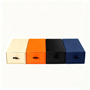 Boîte à bijoux coulissante personnalisée de luxe, imprimée sur mesure, en <span class=keywords><strong>papier</strong></span> kraft magnétique, avec sac pour emballage de collier, boucles d'oreilles et bagues - Product Image 1