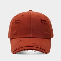 Gorra de Béisbol Vintage Desgastada de Algodón Lisa sin Estructura Estilo Papá con Logo Personalizado al por Mayor