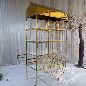 สแตนเลสสตีล Candy Cart สำหรับ Baby Shower Party Hot <span class=keywords><strong>ขาย</strong></span>กิจกรรมเด็ก Candy Cart - Product Image 1