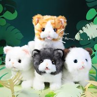 Jouet en peluche électronique interactif contrôle du son animé Robot électronique pour animaux de compagnie chat chaton jouets cadeaux pour garçons filles enfants anniversaire