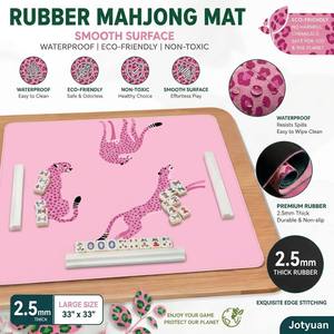 Housse <span class=keywords><strong>de</strong></span> <span class=keywords><strong>table</strong></span> <span class=keywords><strong>de</strong></span> mahjong pliable en néoprène, moderne, silencieuse, écologique, lavable, portable, tapis carré pour <span class=keywords><strong>jeux</strong></span> <span class=keywords><strong>de</strong></span> <span class=keywords><strong>société</strong></span>, tuiles <span class=keywords><strong>de</strong></span> dominos - Product Image 2