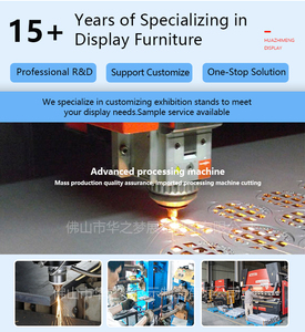 Hiện đại trang trí đá Granite thạch anh đá cẩm thạch gạch ceramic Rack hiển thị WPC UV Board mới nhất nghiêng kim loại đứng cho showroom - Product Image 3