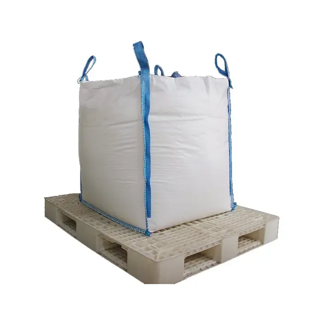 Saco de tecido 1 ton a granel U-PANEL, un sacos grandes para embalagem de bens perigosos, material de 1ton, cor branca 02 1000kg respirável 5:1