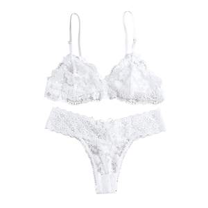 Lingerie dos nu confortable avec dentelle florale sans couture sous-vêtements taille basse pour courir gilet lanière - Product Image 5