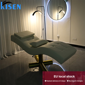 Kisen Europe Stock Hot Selling Beauty <b>Bed</b> Adjustable S-shape Salon Massage Table Lash Chair Beauty Facial Eyelash <b>Bed</b> - Product Image 6