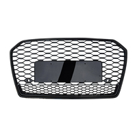 Prix usine voiture A6 C7 grille de pare-chocs avant mise à niveau RS6 Style nid d'abeille noir brillant gril pour Audi A6 S6 C7.5 2016 2017 2018