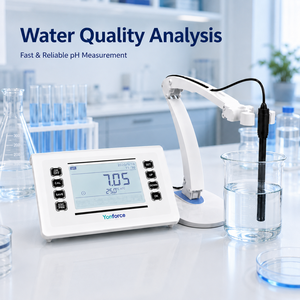 Yonforcce <span class=keywords><strong>pH</strong></span>-mètre de bureau multi-paramètres, précision 0,01, écran LCD, test de qualité de l'<span class=keywords><strong>eau</strong></span> en laboratoire, conductivité - Product Image 4