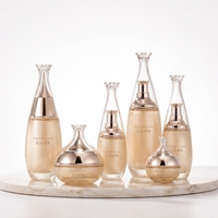 Flacons de parfum de luxe, pots et bouteilles en verre avec couvercles en plastique, flacons et pots cosmétiques en gros, 30g, 50g, 40ml, 100ml, 120ml