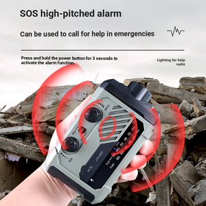 Linterna y radio de manivela: ¡perfectos para cortes de energía o emergencias! - Product Image 3