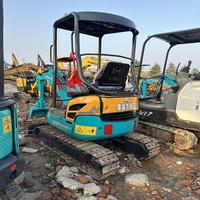 Mini Excavadora Usada de 1.7 Toneladas U17, Excavadora Compacta de Orugas con Cabina Abierta en Buenas Condiciones para Construcción Agrícola con Certificación CE EPA