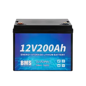 Bán buôn 200AH BATTERIE LiFePO4 12V pin lithium Phosphate Lớp Một 3.2V tế bào 2Kwh BATTERIE LiFePO4