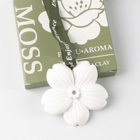 Diffuseur d'huiles essentielles en céramique parfumée en forme de rose, fait main, en porcelaine, pour la maison, la penderie et la voiture