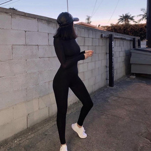 <span class=keywords><strong>Mono</strong></span> de una pieza de manga larga para <span class=keywords><strong>mujer</strong></span>, ropa deportiva, <span class=keywords><strong>mono</strong></span> ajustado, logotipo personalizado, traje de <span class=keywords><strong>mujer</strong></span> liso, <span class=keywords><strong>mono</strong></span> de entrenamiento, monos negros - Product Image 5