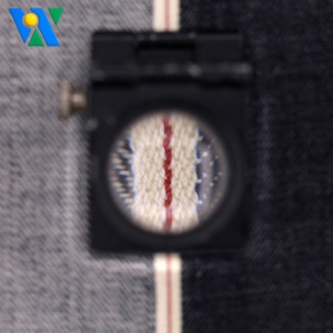 Kain Denim Selvedge 13.5oz 100% Katun Kain Denim Selvedge Mentah Kain Denim Slub Crosshatch untuk Celana Jaket - Product Image 2