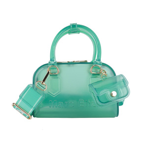 Sac carré bohème streetwear macaron en gelée avec fermeture éclair - Pochette amovible Sac bandoulière pour l'été et le printemps - Product Image 3