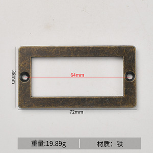 Business Card Holder Bronze Zinc Alloy Drawer <b>Frame</b> Durable Antique Style - Product Image 5