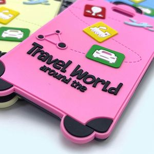 Étiquettes de bagages en PVC souple et mignonnes - Identificateurs de bagages personnalisés pour les voyages et la logistique - Product Image 4