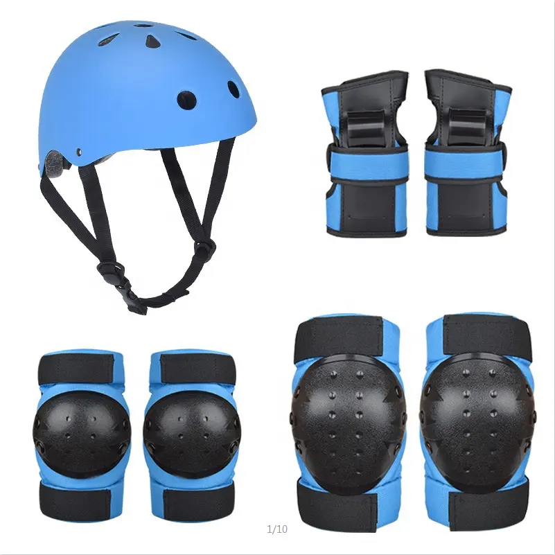 Casque réglable pour enfants et adultes, ensemble pour enfants et tout-petits, coussinets de protection aux poignets, coudières et genoux, sécurité pour vélo, scooter,