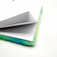 Kunden spezifische niedliche Notizbücher Großhandel Kawaii buntes Papier Plüsch Notizbuch für Studenten