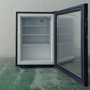 Mini-bar intelligent 98L <span class=keywords><strong>pour</strong></span> hôtel, <span class=keywords><strong>congélateur</strong></span> commercial et domestique <span class=keywords><strong>pour</strong></span> crème glacée avec portes vitrées, refroidissement direct - Product Image 3