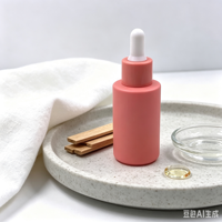 Flacon compte-gouttes en verre Macaron vide pour sérum, huile essentielle, emballage cosmétique en verre avec compte-gouttes, logo personnalisé