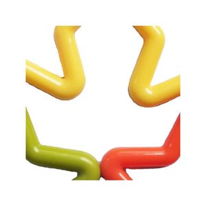 Werbeartikel Pentagramm-Ring Babyspielzeug Zubehör Kundenspezifische Bunte Plastikspielzeuge - Product Image 3