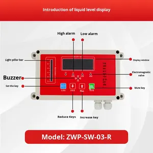 स्तर की टंकी आग से लड़ने वाले जल स्तर नियंत्रण अलार्म बॉक्स 0.5% सटीकता उच्च परिशुद्धता सबमर्सिबल पानी/तेल स्तर मीटर - Product Image 3