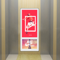 Küçük Boyutlu Asansör Dijital Poster Reklam Ekranı, Metin ve SDK Özelliğiyle Ofis Binaları ve Alışveriş Merkezlerinde İç Mekan Kullanımı İçin Uygundur