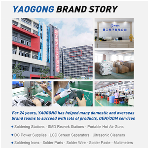 Hot Sale Yaogong 909d+ 4 in 1 Digital Smart Thermostat Mobile Phone Repair Test Tool Power Supply Hot Air <b>Gun</b> Soldering Station - Product Image 5