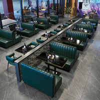 Canapé en cuir classique de luxe, comptoir de bar, table personnalisée, mobilier de discothèque pour KTV, bar et restaurant d'hôtel