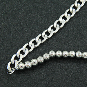 Collar de cadena cubana con cuentas redondas estilo hip hop, cadena para el cuello, cadena para clavícula, estilo dulce y moderno, moda Tanjing - Product Image 3