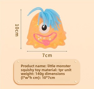 Juguete Blandito de Malvavisco con Purpurina, Lindo Monstruo, Novedad Sensorial TPR para Aliviar el Estrés, Regalo para Niños - Product Image 6