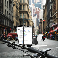 Traceur GPS Mini Certifié MFI pour Voiture, Localisateur Anti-Perte, Chercheur de Clés Intelligent, LBS, Étanche IP67, en Plastique, pour Vélo et Bagages