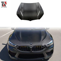 Kit carrosserie en fibre de carbone style V pour BMW M8 F91 F92 F93 : Capot, Lame avant, Lame arrière, Jupes latérales, Aileron arrière, Canards avant, Canards arrière