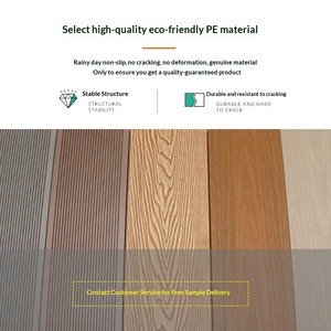 Plancher en WPC pour <span class=keywords><strong>terrasse</strong></span> extérieure, décoration de jardin, résistant à l'eau, à la corrosion, durable, respectueux de l'environnement, haute résistance à la charge - Product Image 2