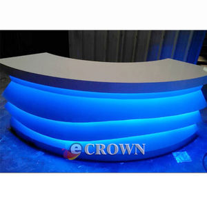 Simply Mall Checkout Design Counter showcase Cashier <strong>Table</strong> Wooden Shelf <strong>Footless</strong> Desk Corian Wooden Store OEM - Product Image 2