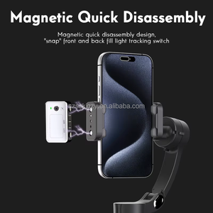 Ổn định téléphone Gimbal ổn định với ai Tracker điền ánh sáng cử chỉ kiểm soát khuôn mặt theo dõi không dây điều khiển từ xa - Product Image 3